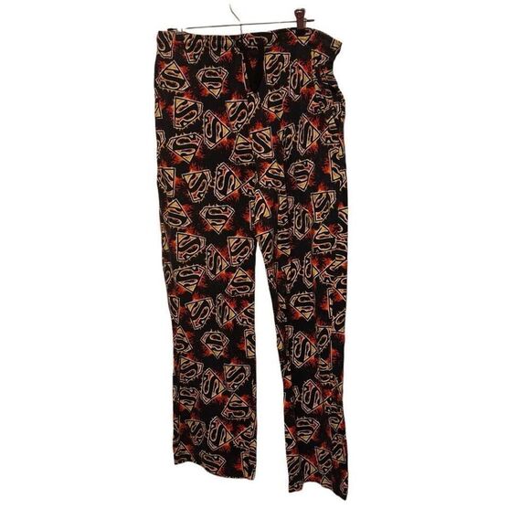 Superman Size Large 36-38 Lounge Pajama Sleep Pants - Picture 1 of 4